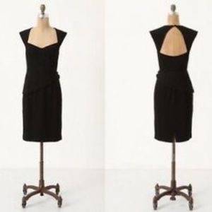 Anthropologie Maple Unequivocal Black Dress Sz 8